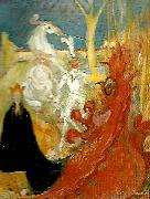 Carl Larsson sankt goran och draken Sweden oil painting artist